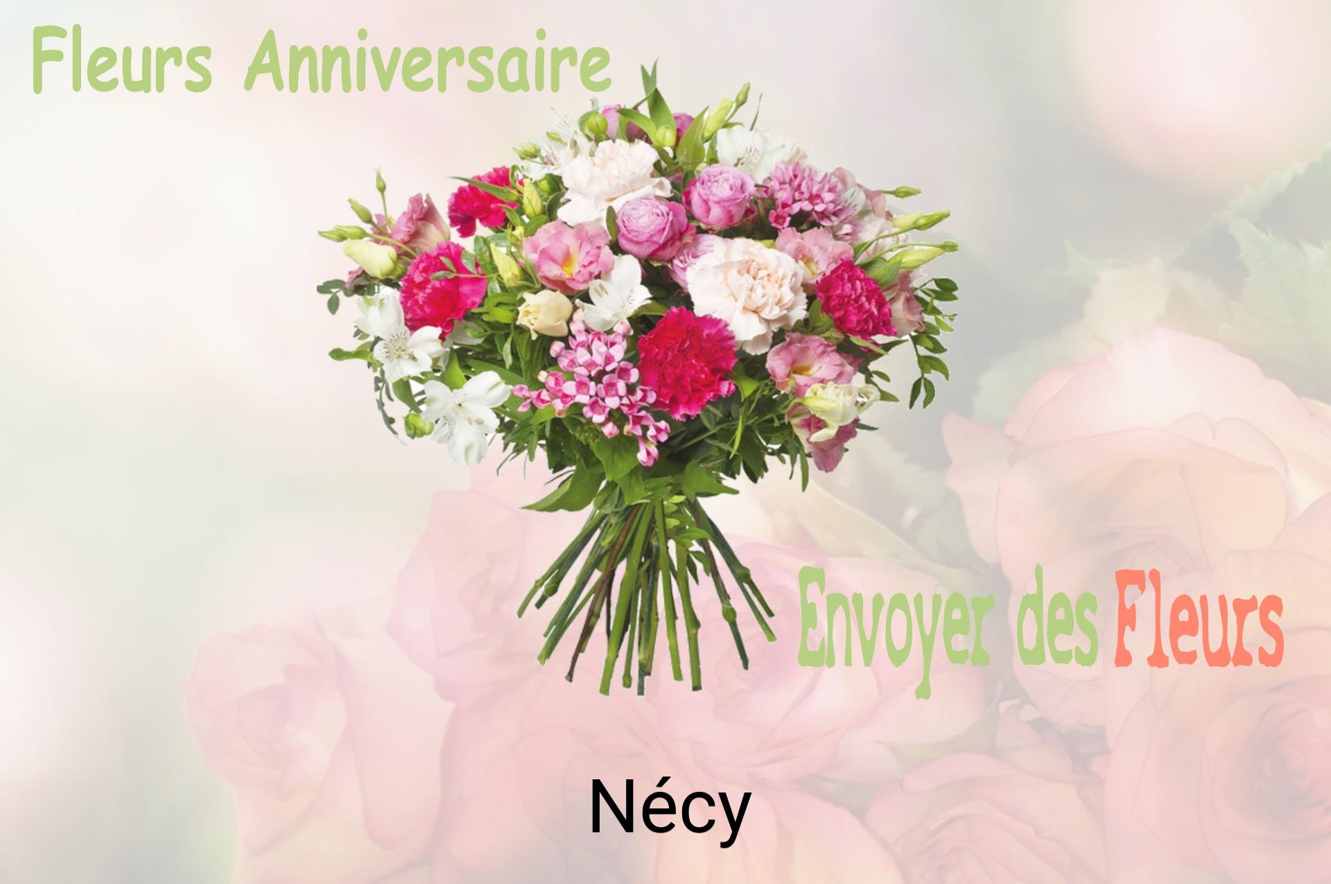 Bouquet de fleurs d’anniversaire livré à Nécy